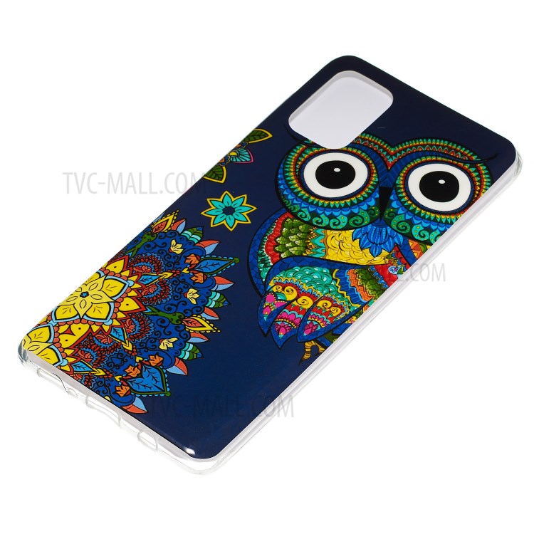 Noctilucent IMD TPU Case for Samsung Galaxy A71 - Owl Pattern-3