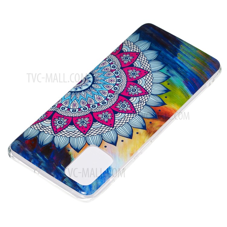Noctilucent IMD TPU Case for Samsung Galaxy A71 - Flower Pattern-4