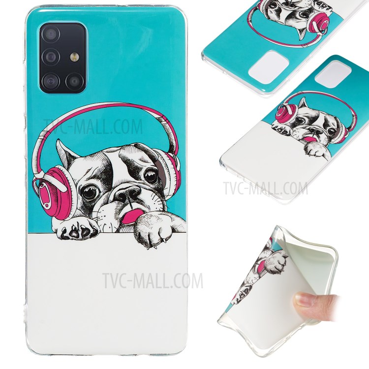 Noctilucent IMD TPU Case for Samsung Galaxy A71 - Dog-1