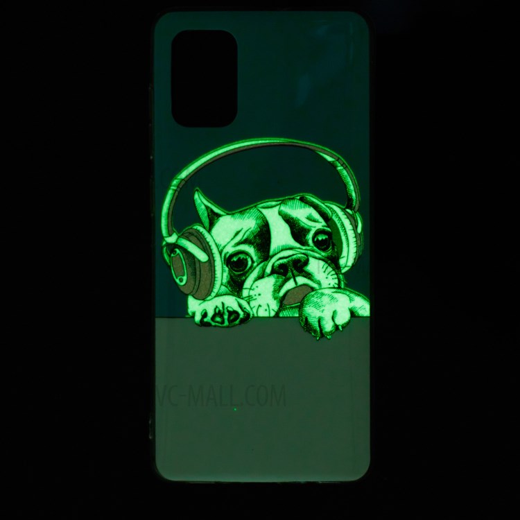 Noctilucent IMD TPU Case for Samsung Galaxy A71 - Dog-7