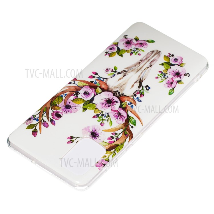Noctilucent IMD TPU Case for Samsung Galaxy A71 - Flowered Elk-4