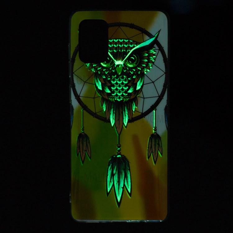 Noctilucent IMD TPU Case for Samsung Galaxy A71 - Owl Dream Catcher-7