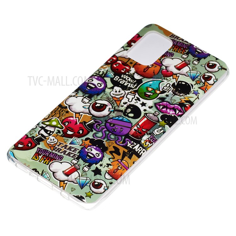 Noctilucent IMD TPU Case for Samsung Galaxy A71 - Cartoon Pattern-3