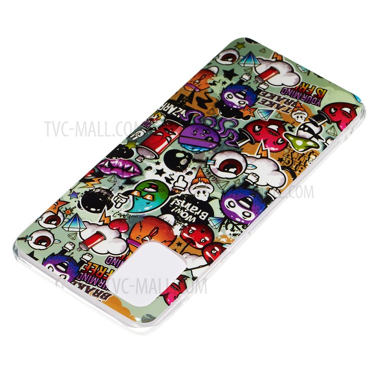 Noctilucent IMD TPU Case for Samsung Galaxy A71 - Cartoon Pattern-4