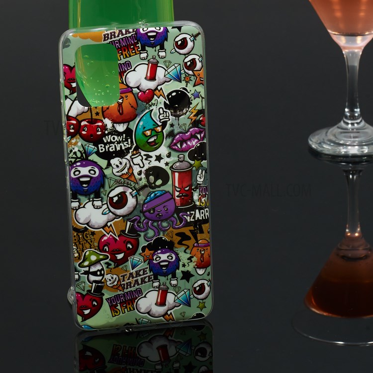 Noctilucent IMD TPU Case for Samsung Galaxy A71 - Cartoon Pattern-6