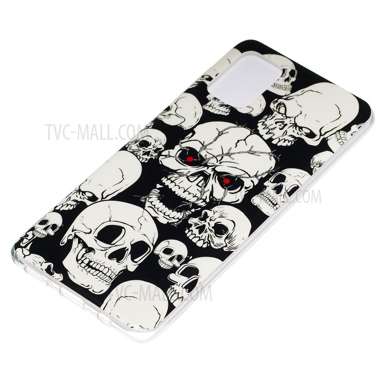 Noctilucent IMD TPU Case for Samsung Galaxy A71 - Skulls-3