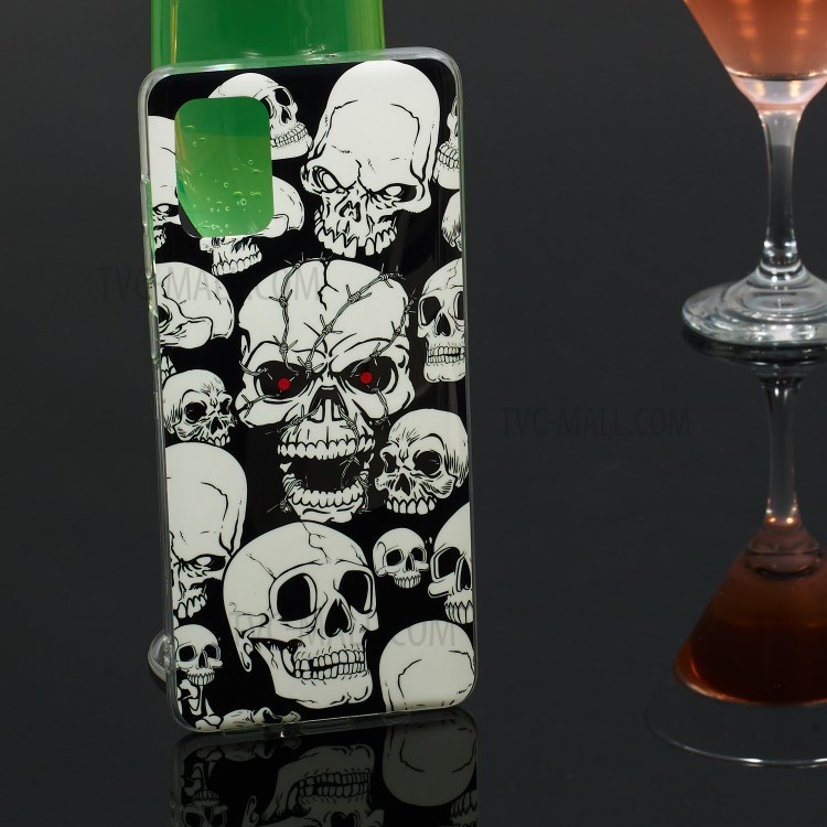 Noctilucent IMD TPU Case for Samsung Galaxy A71 - Skulls-6