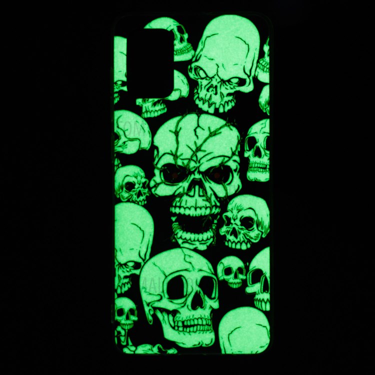 Noctilucent IMD TPU Case for Samsung Galaxy A71 - Skulls-7