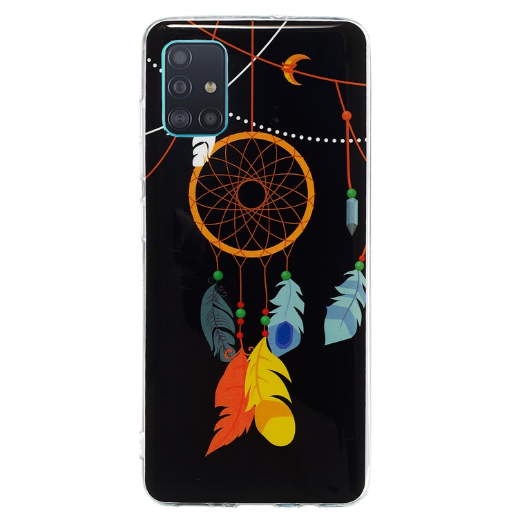 Noctilucent IMD TPU Shell for Samsung Galaxy A51 - Feather Dream Catcher-2