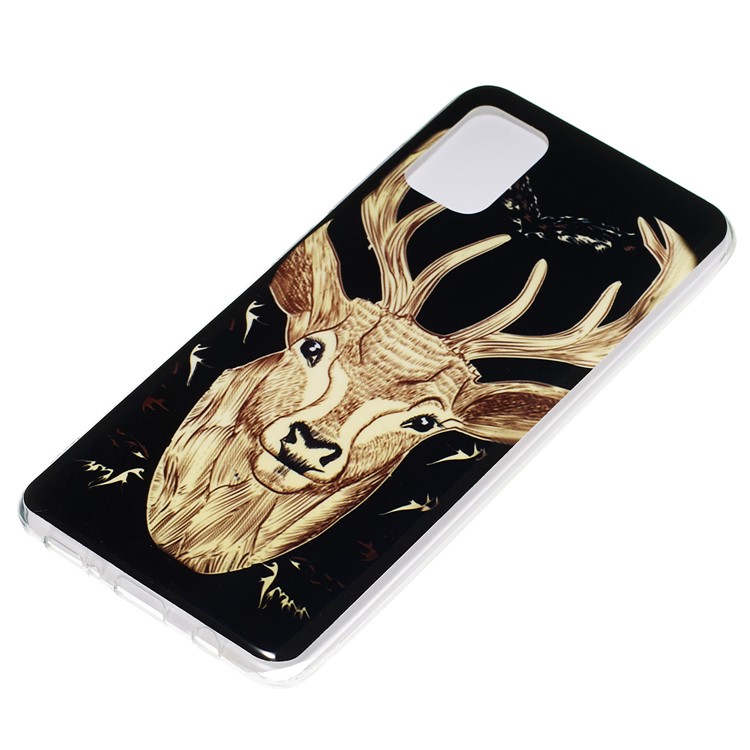 Noctilucent IMD TPU Shell for Samsung Galaxy A51 - Elk Pattern-4