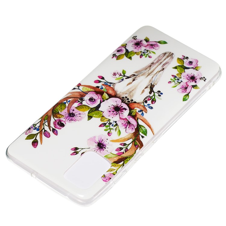 Noctilucent IMD TPU Shell for Samsung Galaxy A51 - Flowered Elk-4