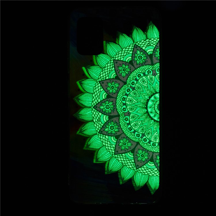 Coque TPU IMD Noctiucent Pour Samsung Galaxy A51 - Motif de Fleurs