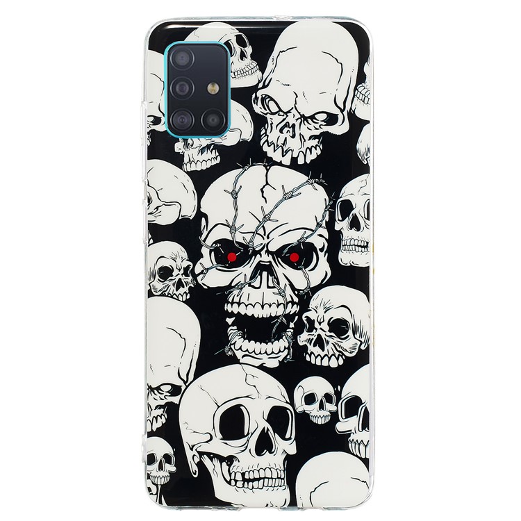 Noctilucent IMD TPU Shell for Samsung Galaxy A51 - Cool Skulls-2