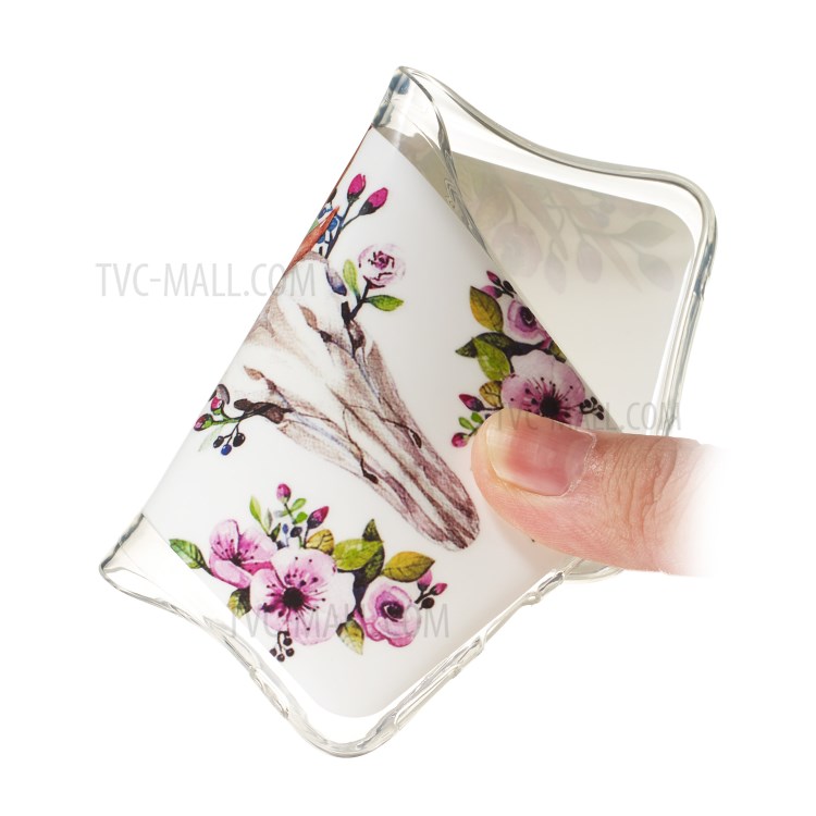 Noctilucent IMD TPU Back Case for Samsung Galaxy S20 Plus - Flowered Elk-5