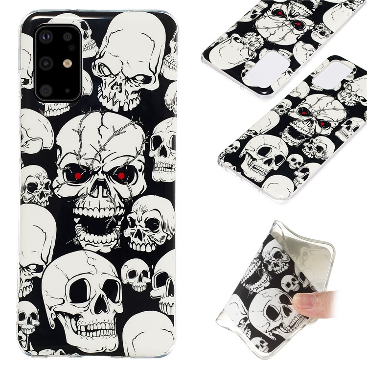Noctilucent IMD TPU Back Case for Samsung Galaxy S20 Plus - Cool Skulls-1