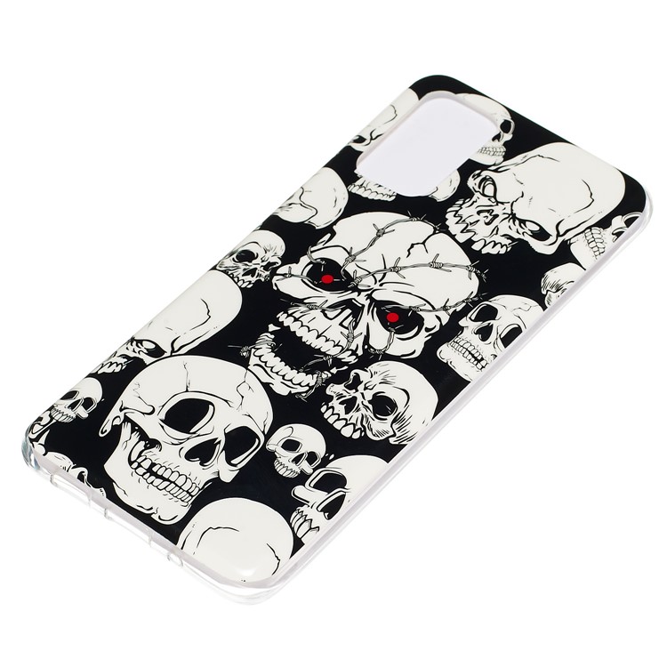 Noctilucent IMD TPU Back Case Per Samsung Galaxy S20 Plus - Skull Freschi-3