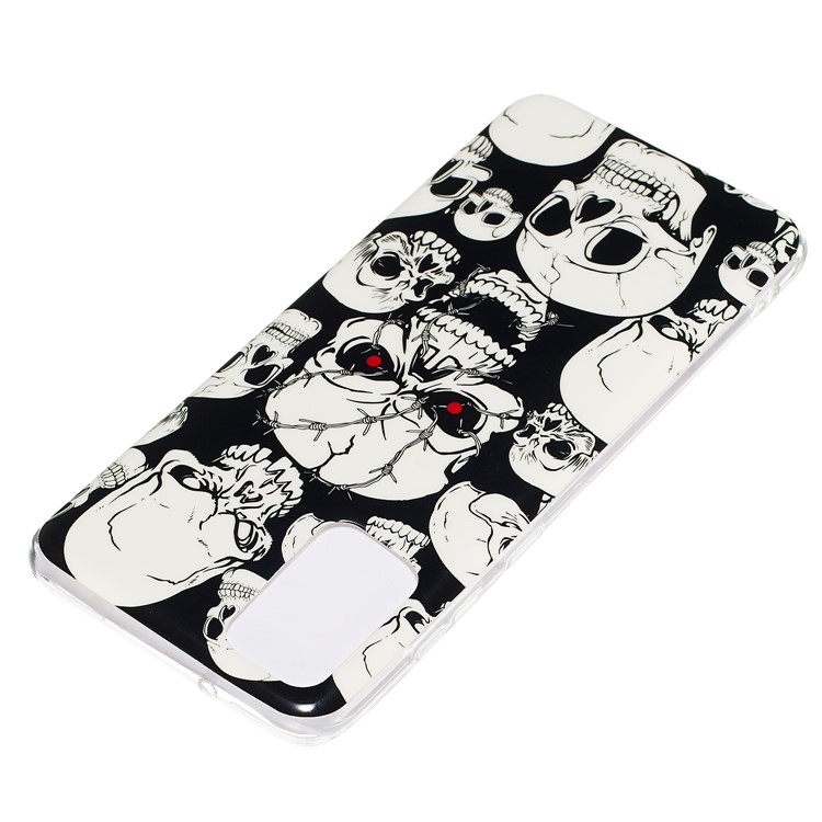 Noctilucent IMD TPU Back Case Per Samsung Galaxy S20 Plus - Skull Freschi-4