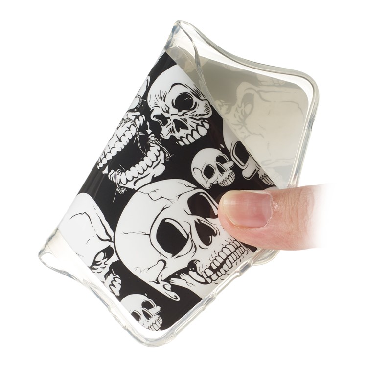 Noctilucent IMD TPU Back Case Per Samsung Galaxy S20 Plus - Skull Freschi-5