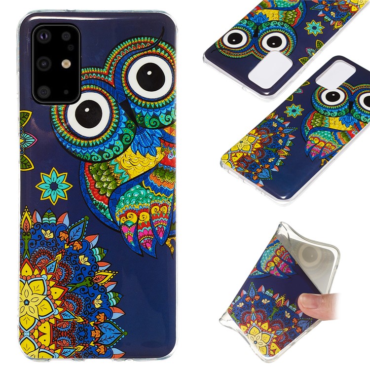 Noctilucent IMD TPU Back Case for Samsung Galaxy S20 Plus - Owl Pattern-1