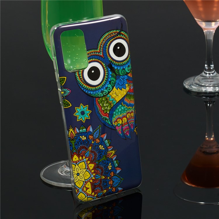 Noctilucent IMD TPU Back Case for Samsung Galaxy S20 Plus - Owl Pattern-6