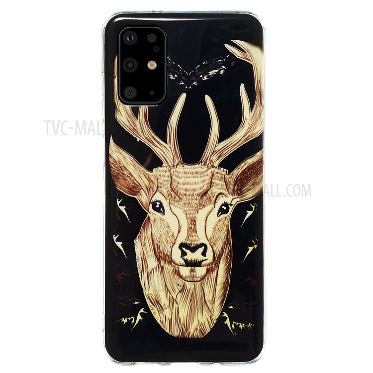 Noctilucent IMD TPU Back Case for Samsung Galaxy S20 Plus - Elk Pattern-2