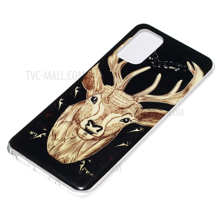 Noctilucent IMD TPU Back Case for Samsung Galaxy S20 Plus - Elk Pattern-3