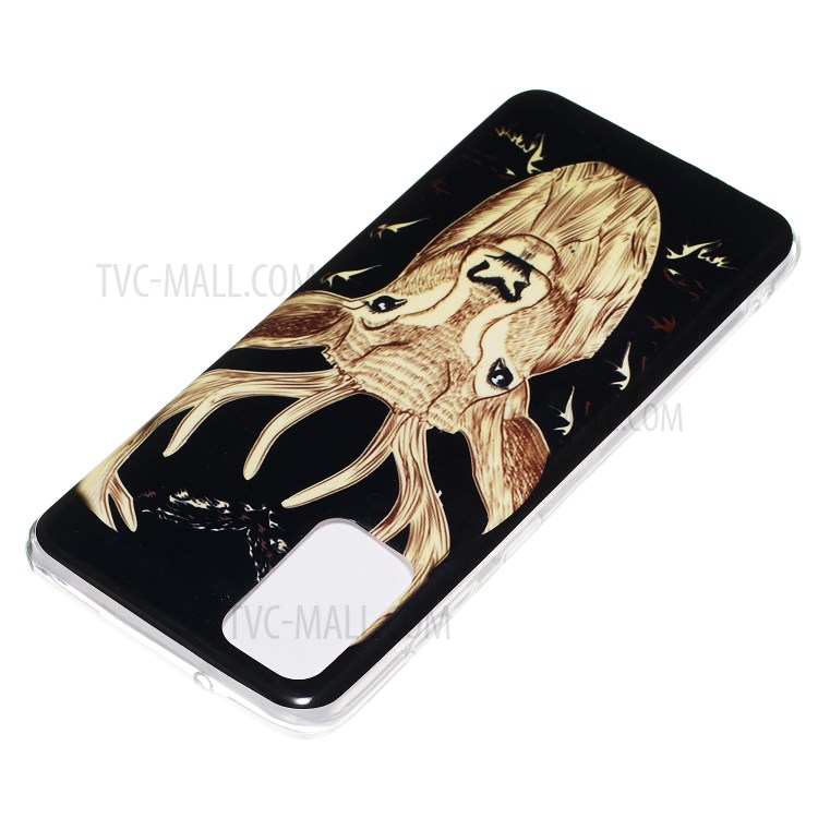 Noctilucent IMD TPU Back Case for Samsung Galaxy S20 Plus - Elk Pattern-4