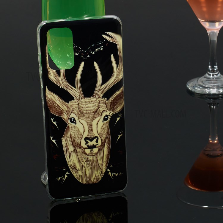 Noctilucent IMD TPU Back Case for Samsung Galaxy S20 Plus - Elk Pattern-6