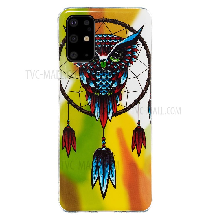 Noctilucent IMD TPU Back Case for Samsung Galaxy S20 Plus - Owl Dream Catcher-2
