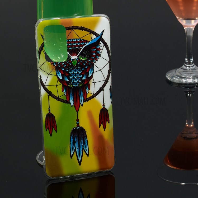 Noctilucent IMD TPU Back Case for Samsung Galaxy S20 Plus - Owl Dream Catcher-6