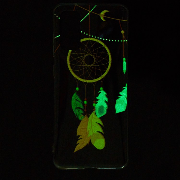 Noctilucent IMD TPU Phone Case for Samsung Galaxy S20 - Feather Dream Catcher-7