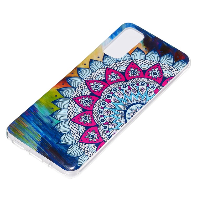 Noctilucent IMD TPU Phone Case for Samsung Galaxy S20 - Flower Pattern-3