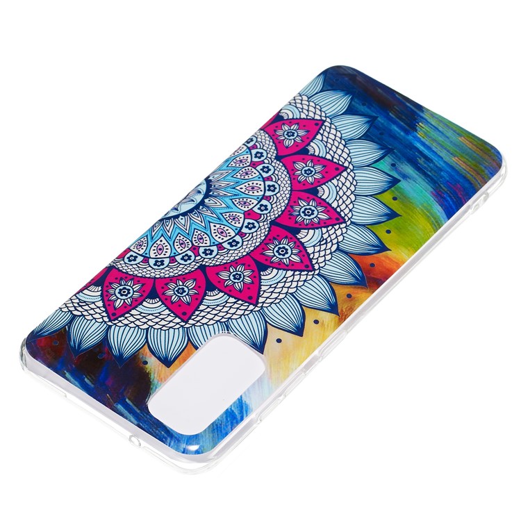 Noctilucent IMD TPU Phone Case for Samsung Galaxy S20 - Flower Pattern-4