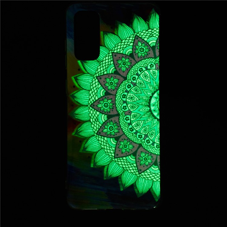 Noctilucent IMD TPU Phone Case for Samsung Galaxy S20 - Flower Pattern-7