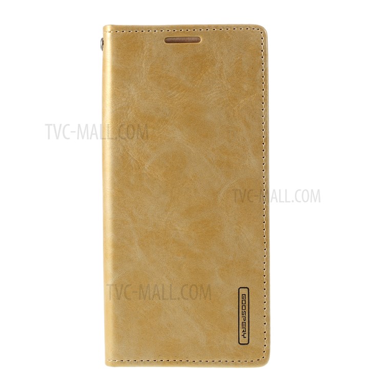 MERCURY GOOSPERY Blue Moon Stand Leather Mobile Phone Cover for Samsung Galaxy S20 Plus - Gold-1