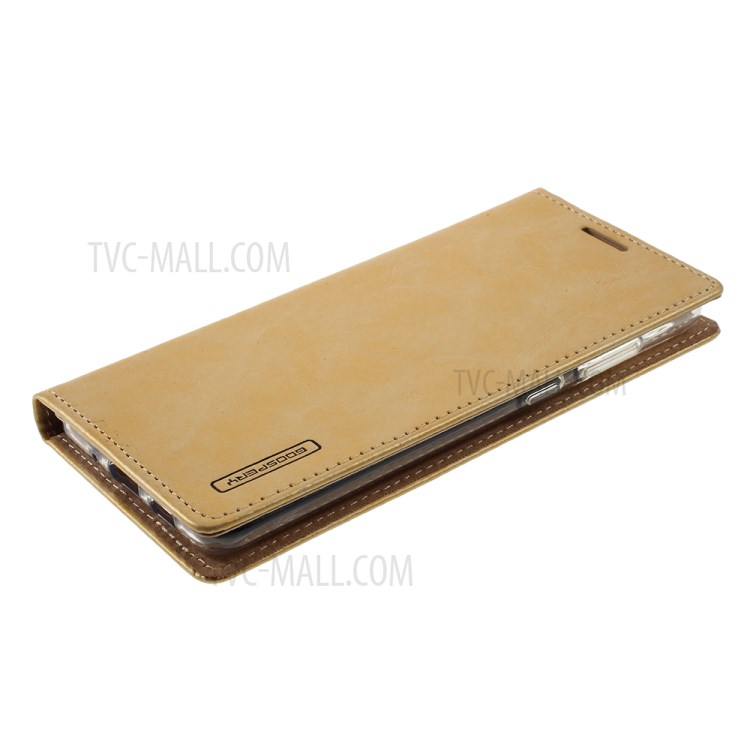 MERCURY GOOSPERY Blue Moon Stand Leather Mobile Phone Cover for Samsung Galaxy S20 Plus - Gold-4