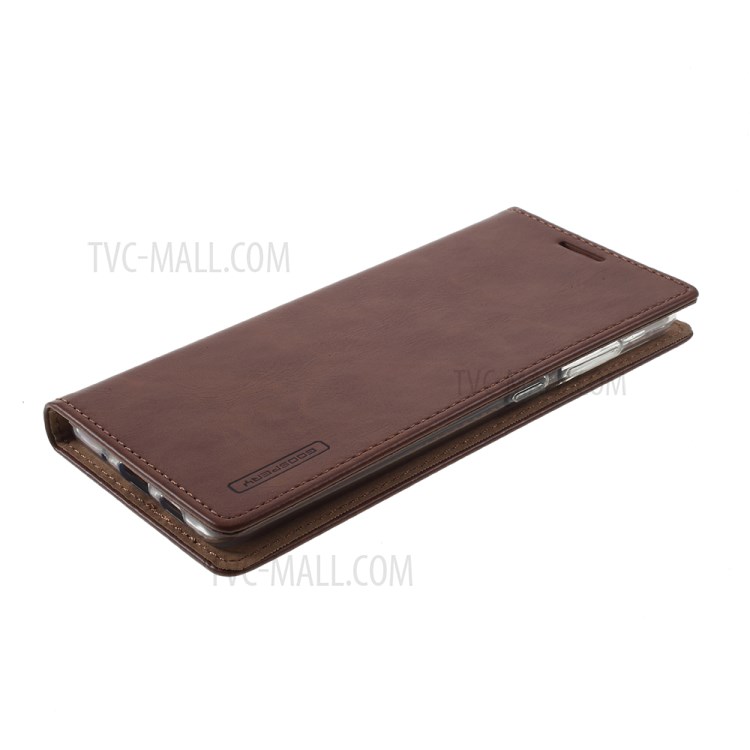 MERCURY GOOSPERY Blue Moon Stand Leather Mobile Phone Cover for Samsung Galaxy S20 Plus - Brown-4