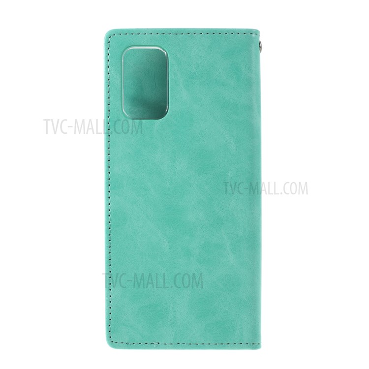 MERCURY GOOSPERY Blue Moon Stand Leather Mobile Phone Cover for Samsung Galaxy S20 Plus - Baby Blue-3
