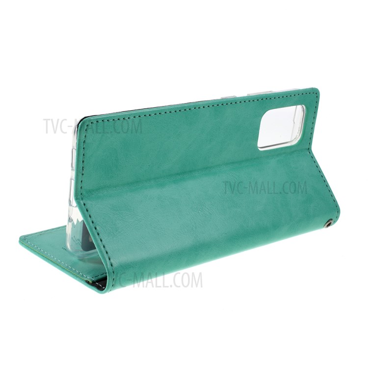 MERCURY GOOSPERY Blue Moon Stand Leather Mobile Phone Cover for Samsung Galaxy S20 Plus - Baby Blue-5