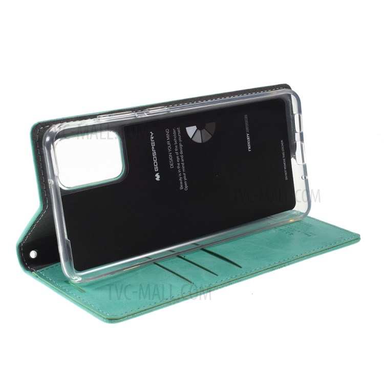 MERCURY GOOSPERY Blue Moon Stand Leather Mobile Phone Cover for Samsung Galaxy S20 Plus - Baby Blue-6