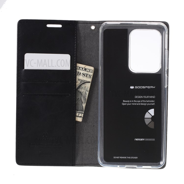 Mercury Goospery Blue Moon Leather Cover Per Samsung Galaxy S20 Ultra - Nero