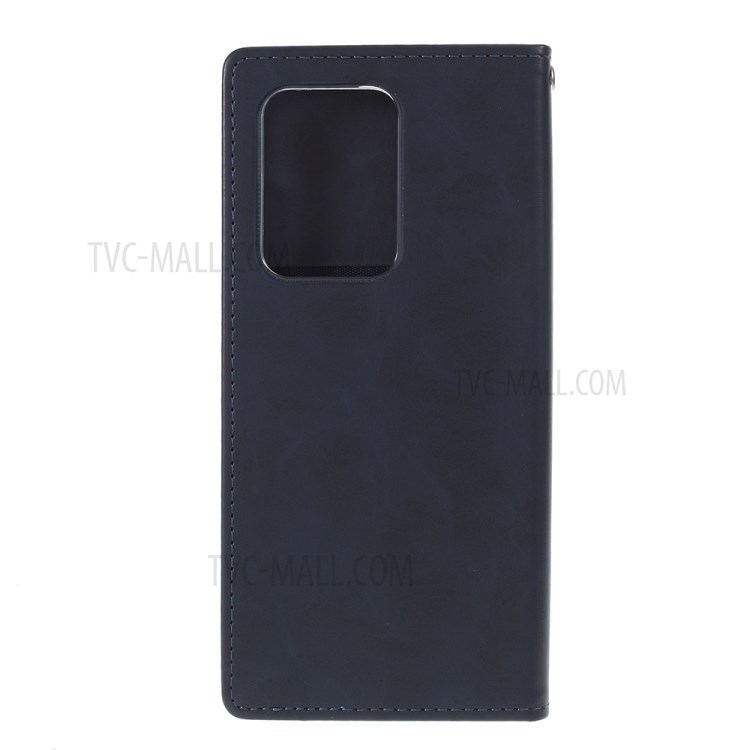 MERCURY GOOSPERY Blue Moon Leather Cover for Samsung Galaxy S20 Ultra - Dark Blue-3