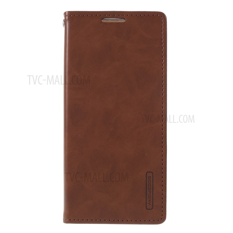 MERCURY GOOSPERY Blue Moon Stand Leather Material Mobile Phone Cover for Samsung Galaxy S20 - Brown-1