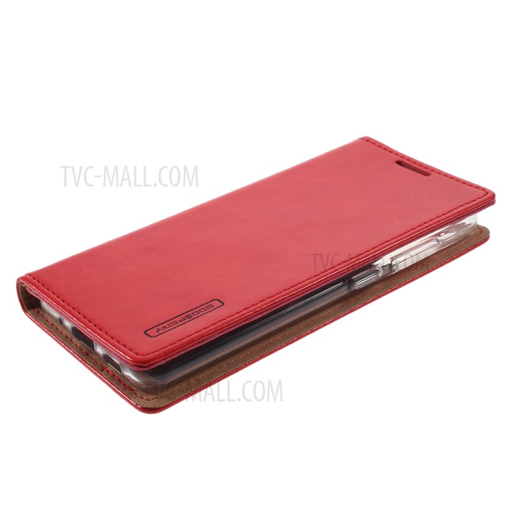 MERCURY GOOSPERY Blue Moon Stand Leather Material Mobile Phone Cover for Samsung Galaxy S20 - Red-4
