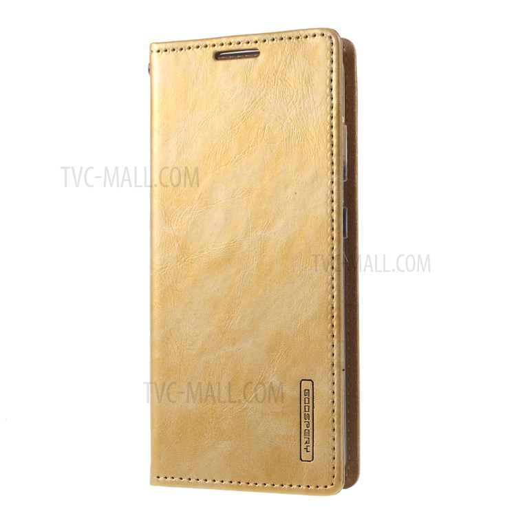 MERCURY GOOSPERY Blue Moon Stand Leather Material Mobile Phone Cover for Samsung Galaxy S20 - Gold-2