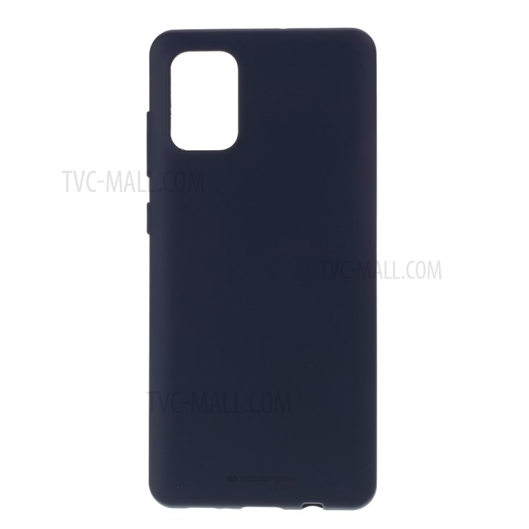 MERCURY GOOSPERY Soft Feeling Series Matte TPU Back Phone Case for Samsung Galaxy A71 - Dark Blue-1