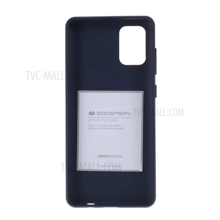 MERCURY GOOSPERY Soft Feeling Series Matte TPU Back Phone Case for Samsung Galaxy A71 - Dark Blue-3