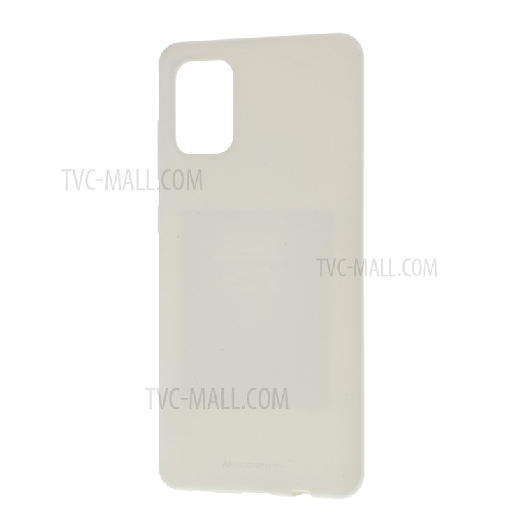 MERCURY GOOSPERY Soft Feeling Series Matte TPU Back Phone Case for Samsung Galaxy A71 - White-2