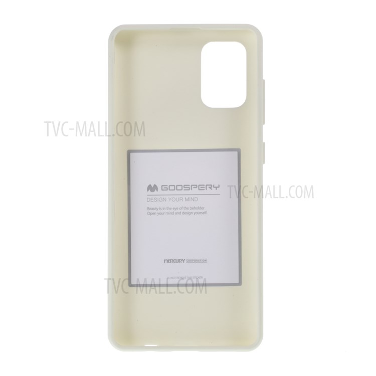 MERCURY GOOSPERY Soft Feeling Series Matte TPU Back Phone Case for Samsung Galaxy A71 - White-3