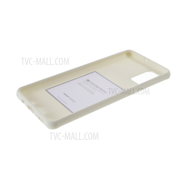 MERCURY GOOSPERY Soft Feeling Series Matte TPU Back Phone Case for Samsung Galaxy A71 - White-5